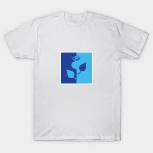 Flower, blue abstraction T-Shirt